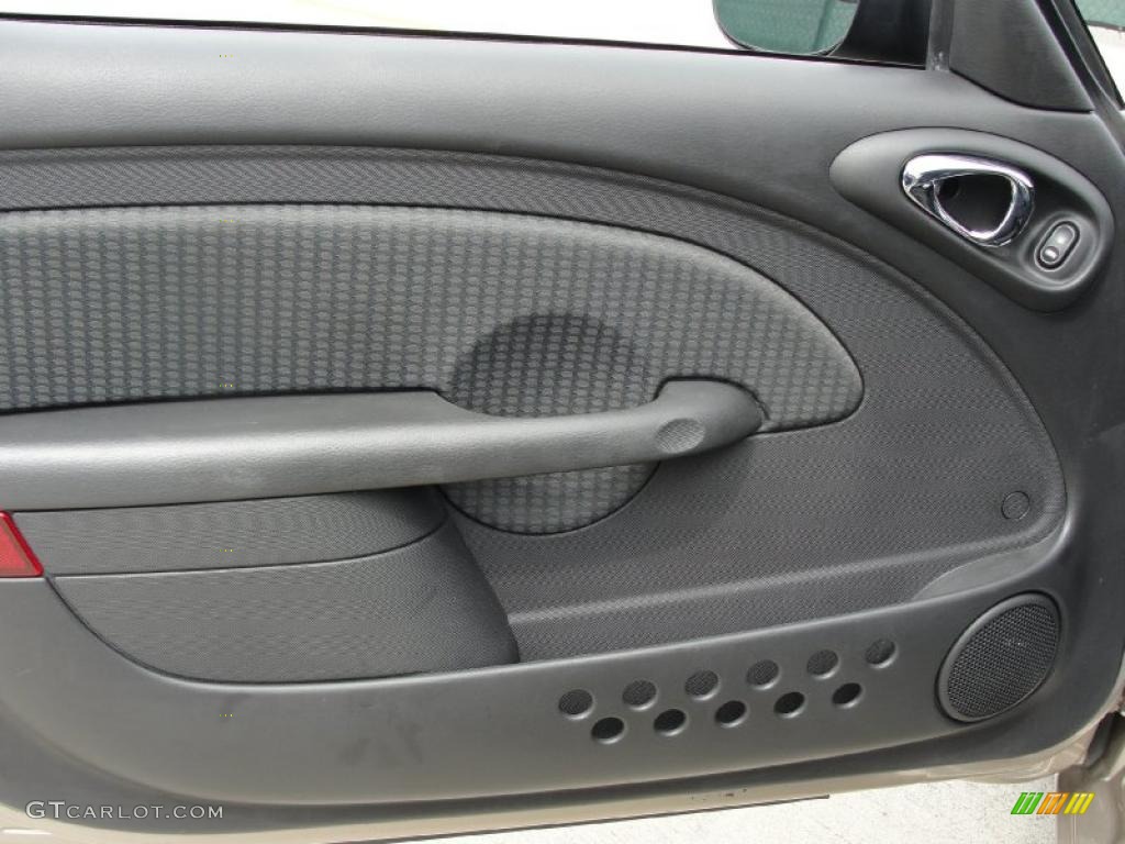2005 Chrysler PT Cruiser Touring Turbo Convertible Dark Slate Gray Door Panel Photo #34231575