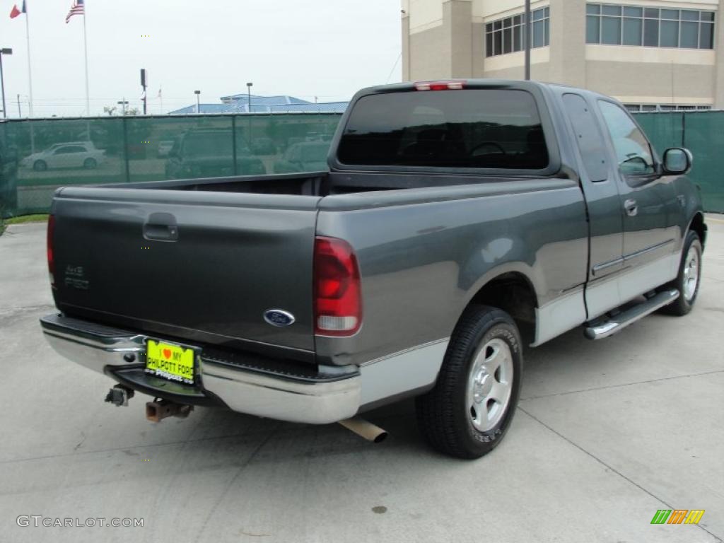 2002 F150 XLT SuperCab - Dark Shadow Grey Metallic / Medium Graphite photo #3