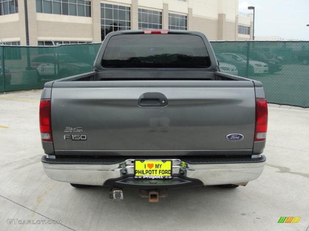 2002 F150 XLT SuperCab - Dark Shadow Grey Metallic / Medium Graphite photo #4