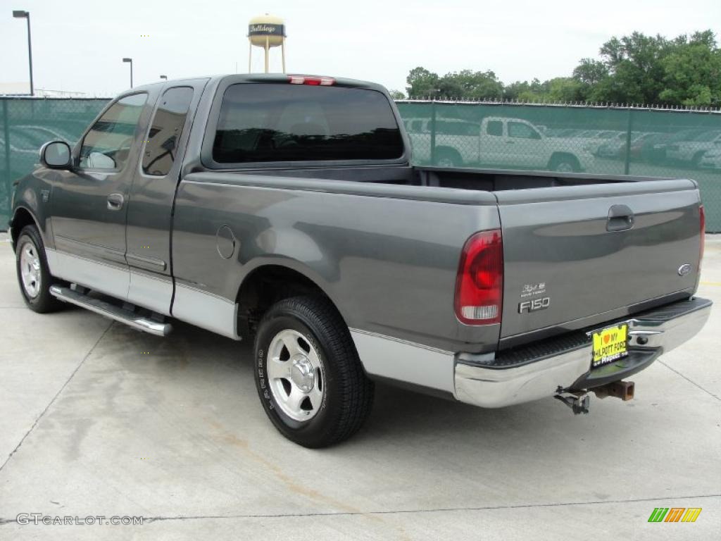 2002 F150 XLT SuperCab - Dark Shadow Grey Metallic / Medium Graphite photo #5