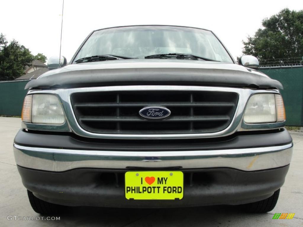 2002 F150 XLT SuperCab - Dark Shadow Grey Metallic / Medium Graphite photo #9