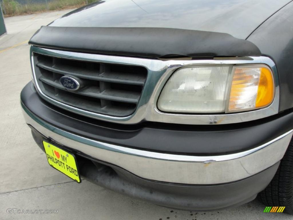 2002 F150 XLT SuperCab - Dark Shadow Grey Metallic / Medium Graphite photo #11