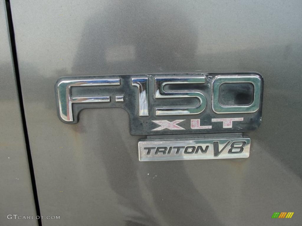 2002 F150 XLT SuperCab - Dark Shadow Grey Metallic / Medium Graphite photo #16