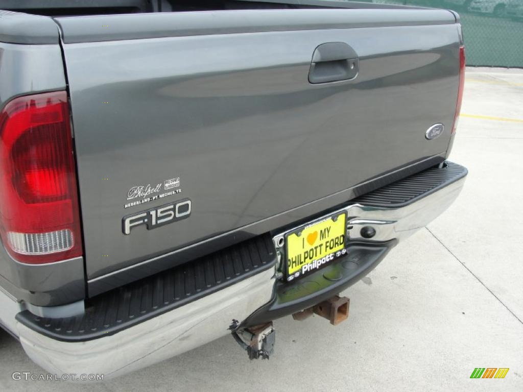 2002 F150 XLT SuperCab - Dark Shadow Grey Metallic / Medium Graphite photo #21