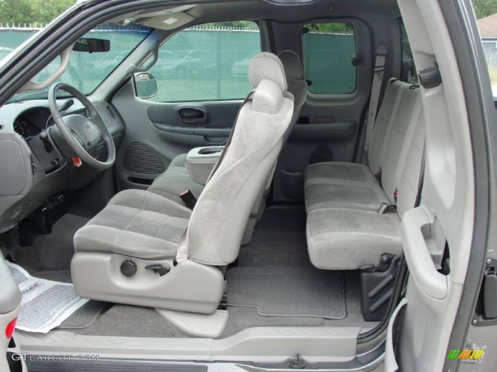 2002 F150 XLT SuperCab - Dark Shadow Grey Metallic / Medium Graphite photo #30
