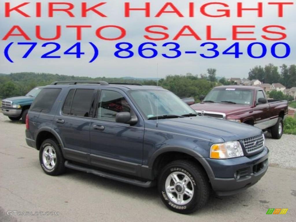2003 Explorer XLT 4x4 - Medium Wedgewood Blue Metallic / Graphite Grey photo #1