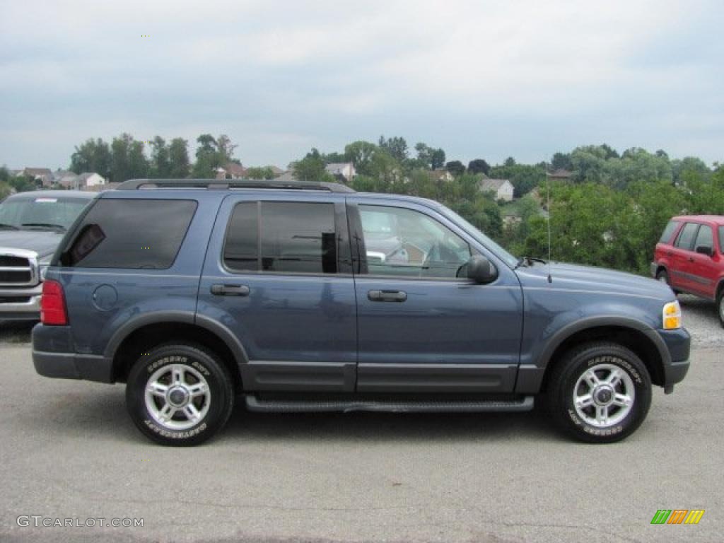 2003 Explorer XLT 4x4 - Medium Wedgewood Blue Metallic / Graphite Grey photo #2