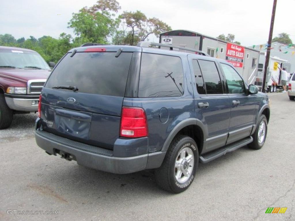 2003 Explorer XLT 4x4 - Medium Wedgewood Blue Metallic / Graphite Grey photo #10