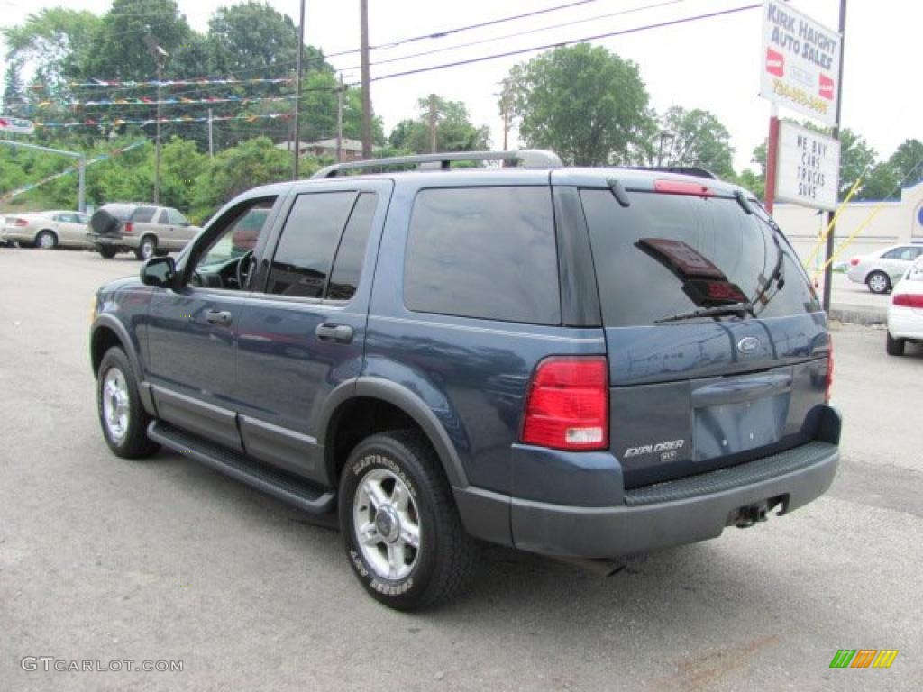 2003 Explorer XLT 4x4 - Medium Wedgewood Blue Metallic / Graphite Grey photo #11