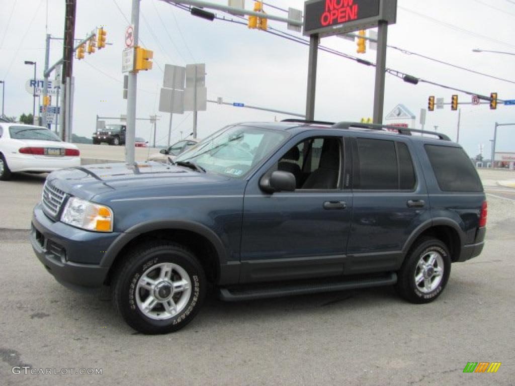 2003 Explorer XLT 4x4 - Medium Wedgewood Blue Metallic / Graphite Grey photo #12