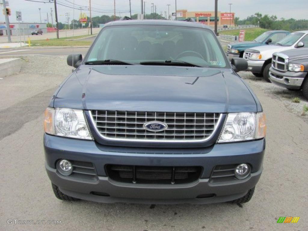 2003 Explorer XLT 4x4 - Medium Wedgewood Blue Metallic / Graphite Grey photo #13