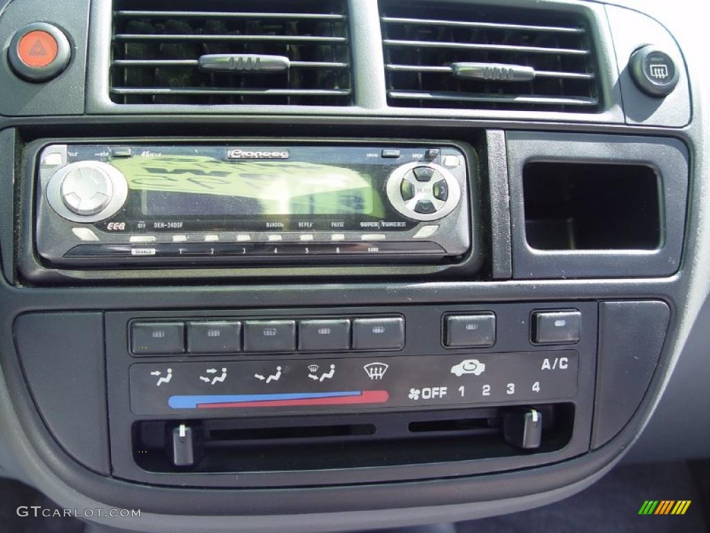 1996 Civic LX Sedan - Granada Black Pearl Metallic / Gray photo #11