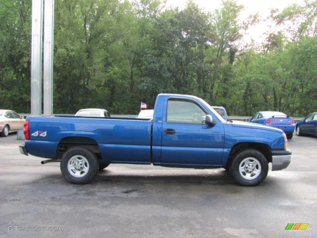 2004 Silverado 1500 Regular Cab 4x4 - Arrival Blue Metallic / Dark Charcoal photo #11