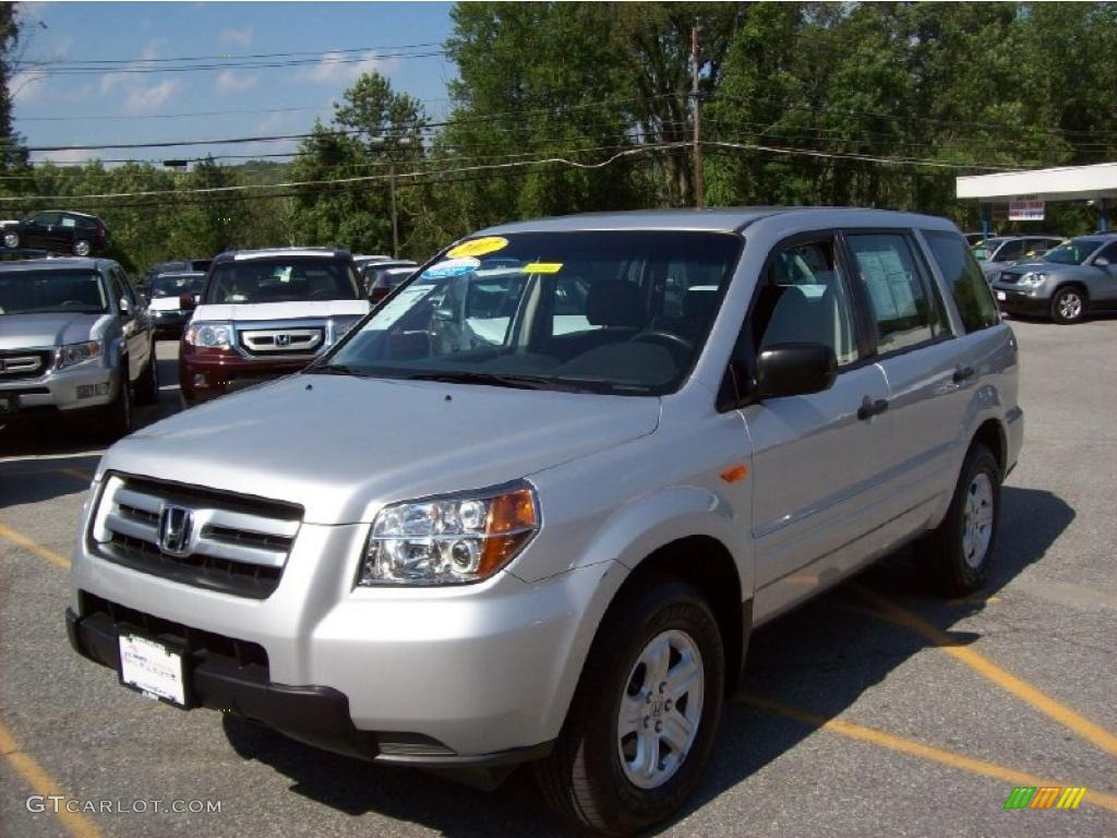 2007 Pilot LX 4WD - Billet Silver Metallic / Gray photo #19