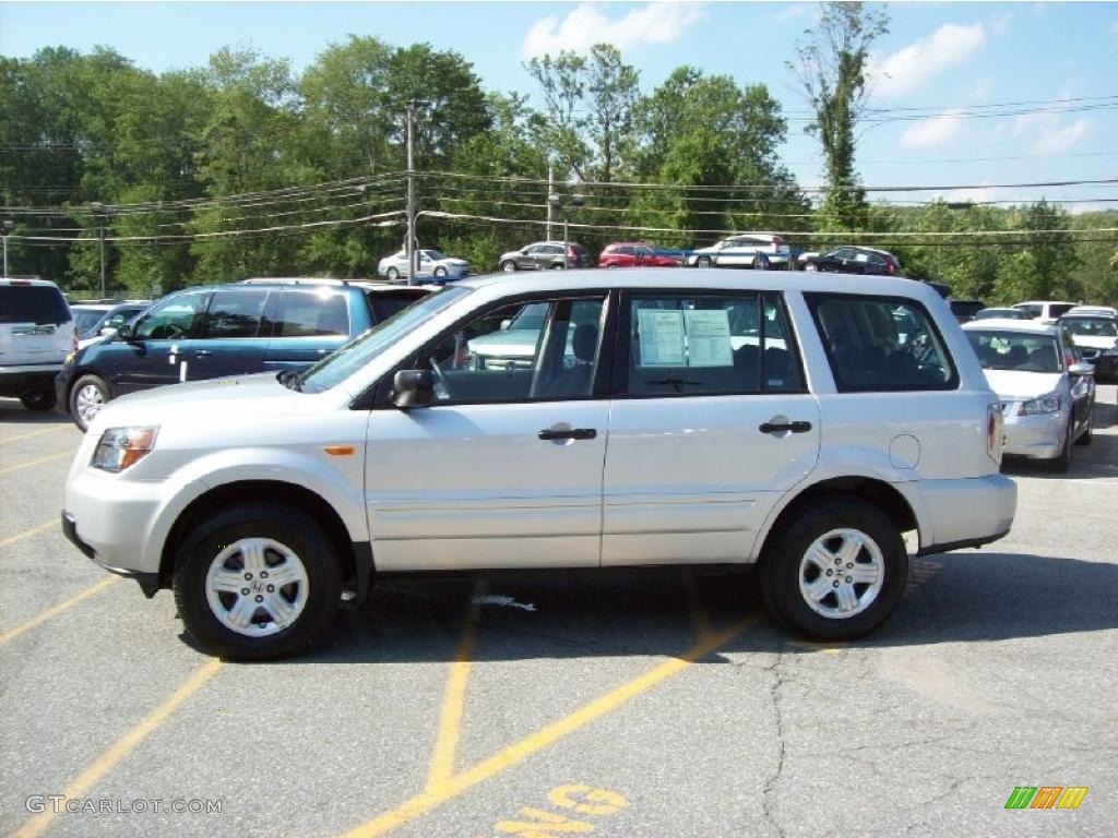 2007 Pilot LX 4WD - Billet Silver Metallic / Gray photo #20