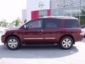 2010 Tuscan Sun Red Pearl Nissan Armada Platinum  photo #2