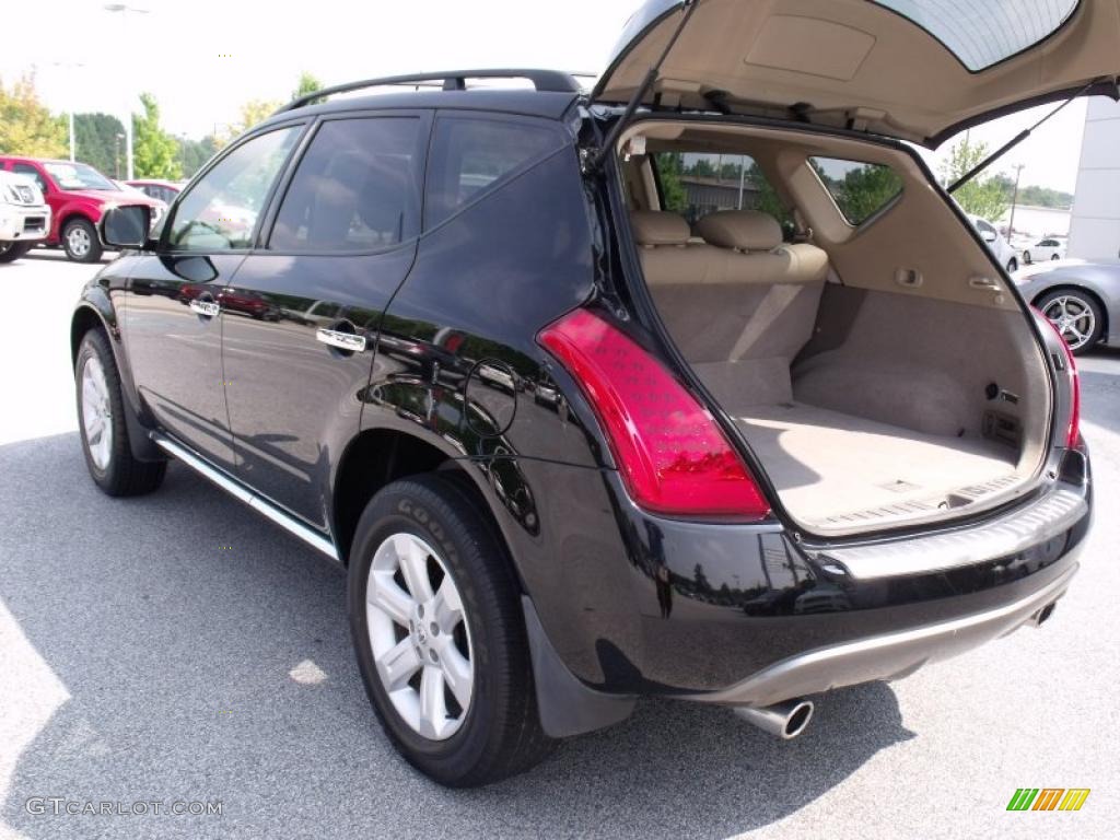 2006 Murano SL - Super Black / Cafe Latte photo #14