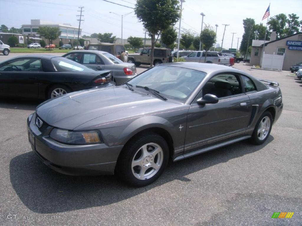 2003 Mustang V6 Coupe - Dark Shadow Grey Metallic / Medium Graphite photo #1