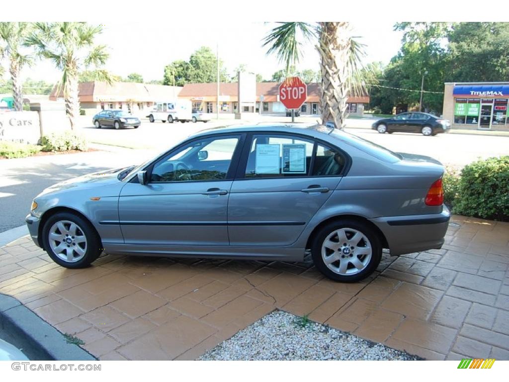 2004 3 Series 325i Sedan - Silver Grey Metallic / Black photo #6