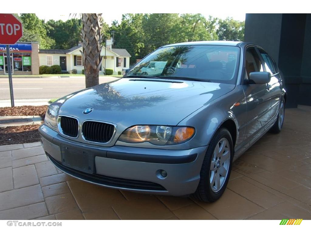 2004 3 Series 325i Sedan - Silver Grey Metallic / Black photo #7