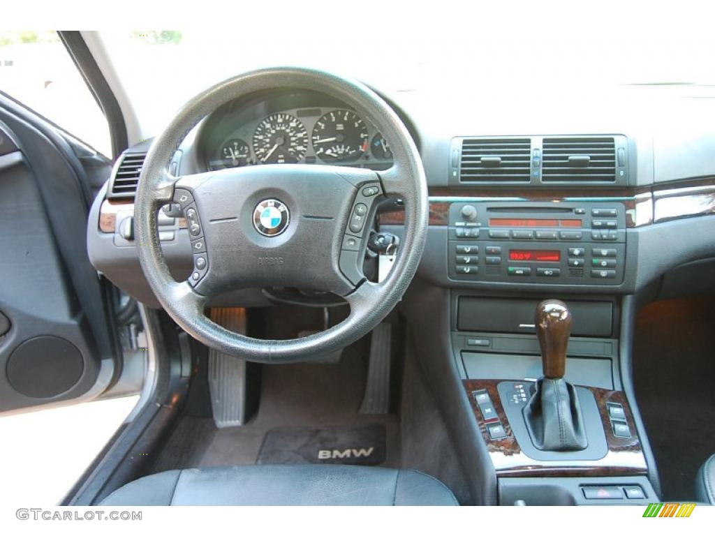 2004 3 Series 325i Sedan - Silver Grey Metallic / Black photo #8