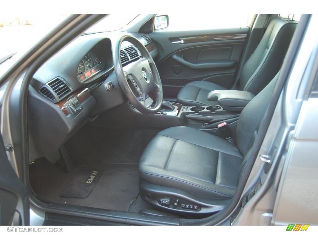 2004 3 Series 325i Sedan - Silver Grey Metallic / Black photo #10