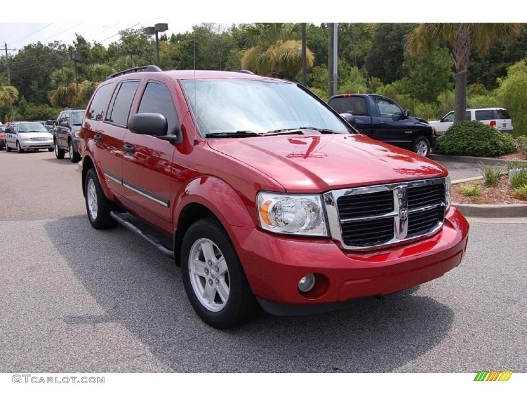 2007 Durango SLT 4x4 - Inferno Red Crystal Pearl / Dark Slate Gray/Light Slate Gray photo #1