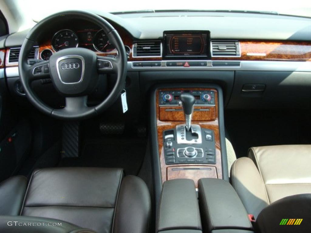 2009 A8 L 4.2 quattro - Night Blue Pearl Effect / Espresso Brown Valcona Leather photo #9