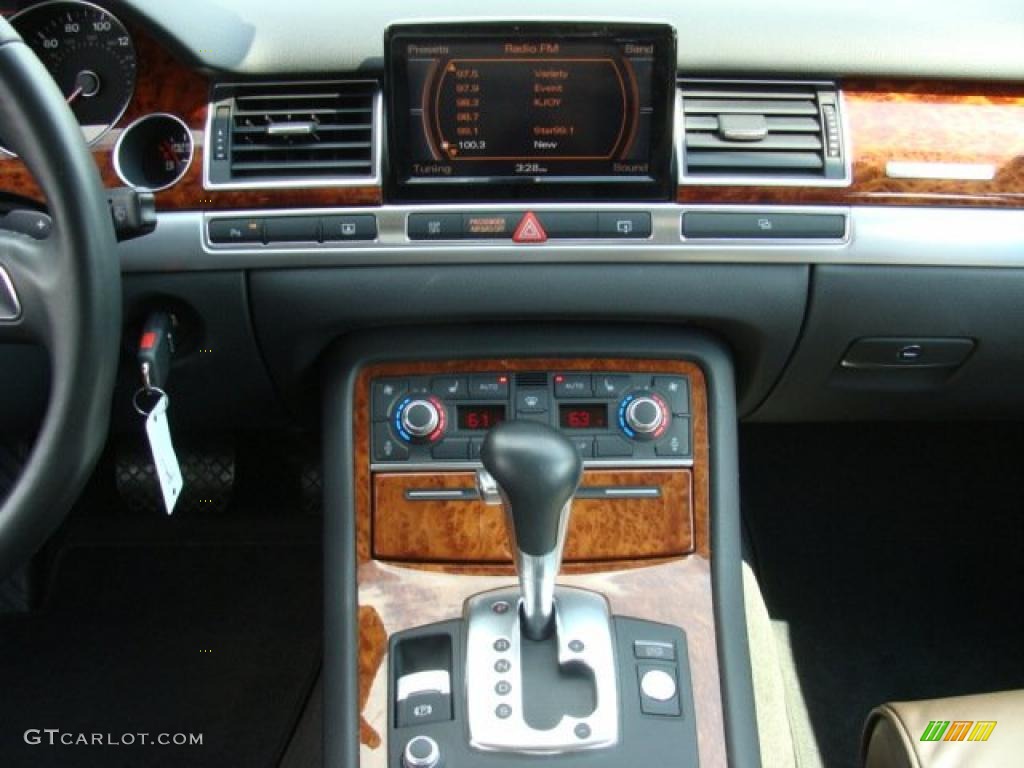 2009 A8 L 4.2 quattro - Night Blue Pearl Effect / Espresso Brown Valcona Leather photo #11
