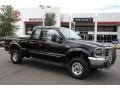 1999 Black Ford F250 Super Duty Lariat Extended Cab 4x4  photo #1