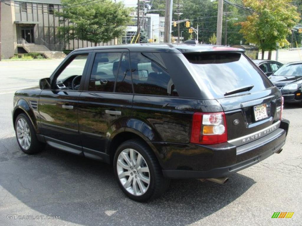2007 Range Rover Sport Supercharged - Java Black Pearl / Ebony Black photo #5