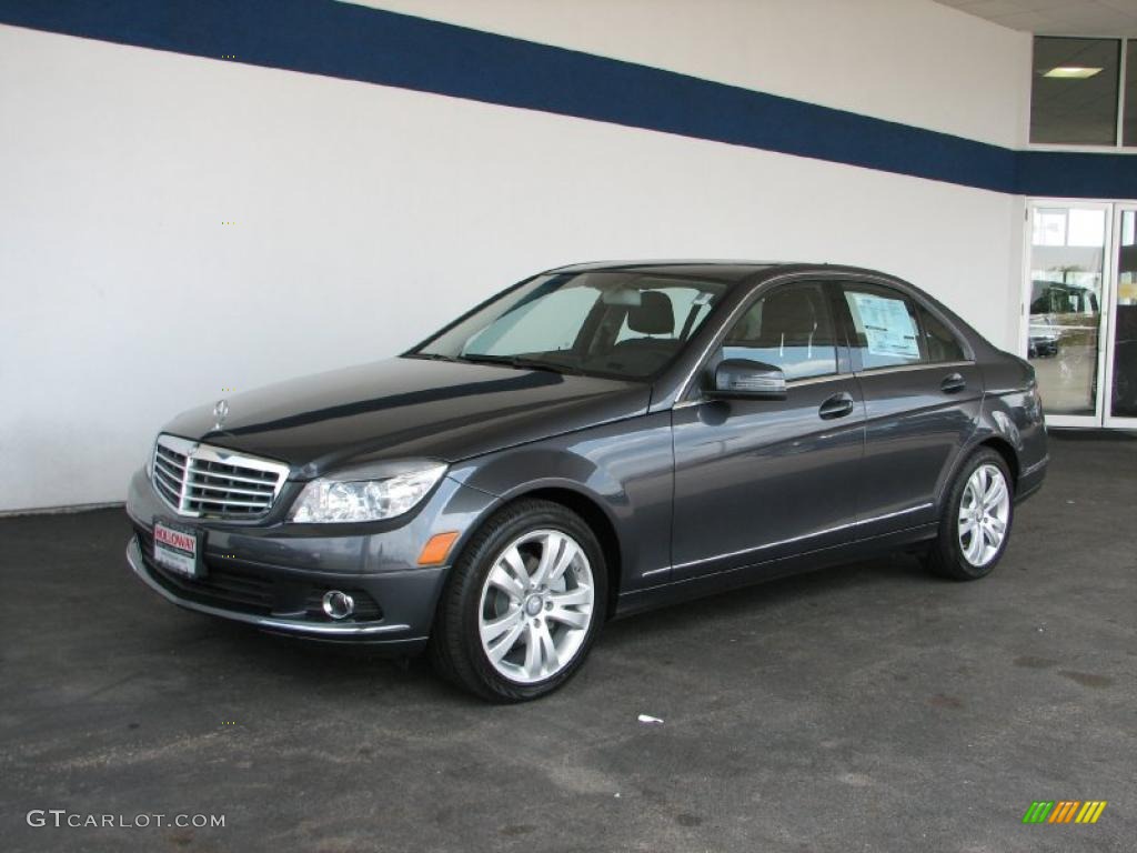 2010 C 300 Luxury 4Matic - Steel Grey Metallic / Black photo #1