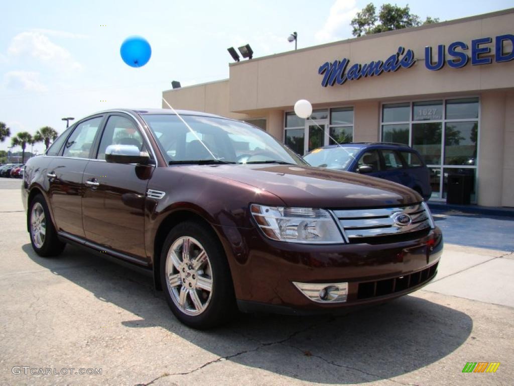 2009 Taurus Limited - Sangria Red Metallic / Camel photo #2