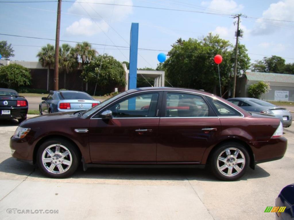 2009 Taurus Limited - Sangria Red Metallic / Camel photo #5