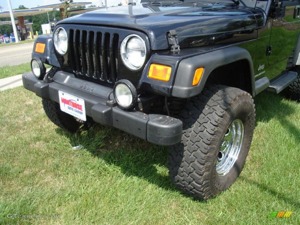 2004 Wrangler Unlimited 4x4 - Black / Dark Slate Gray photo #9
