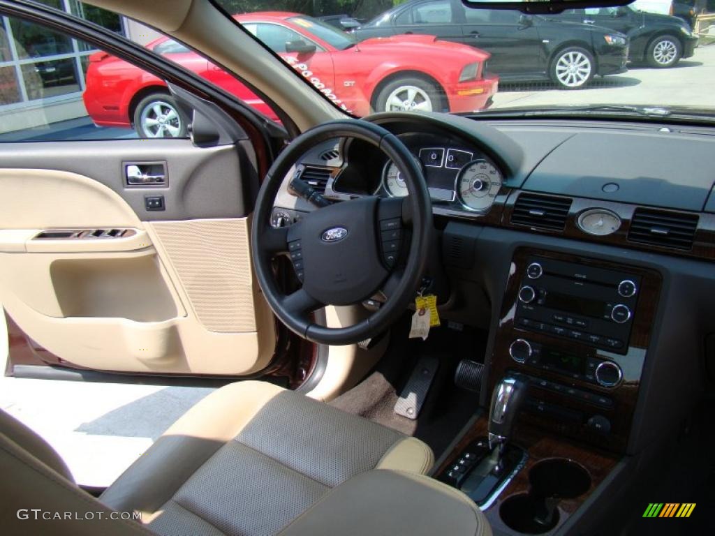 2009 Taurus Limited - Sangria Red Metallic / Camel photo #18