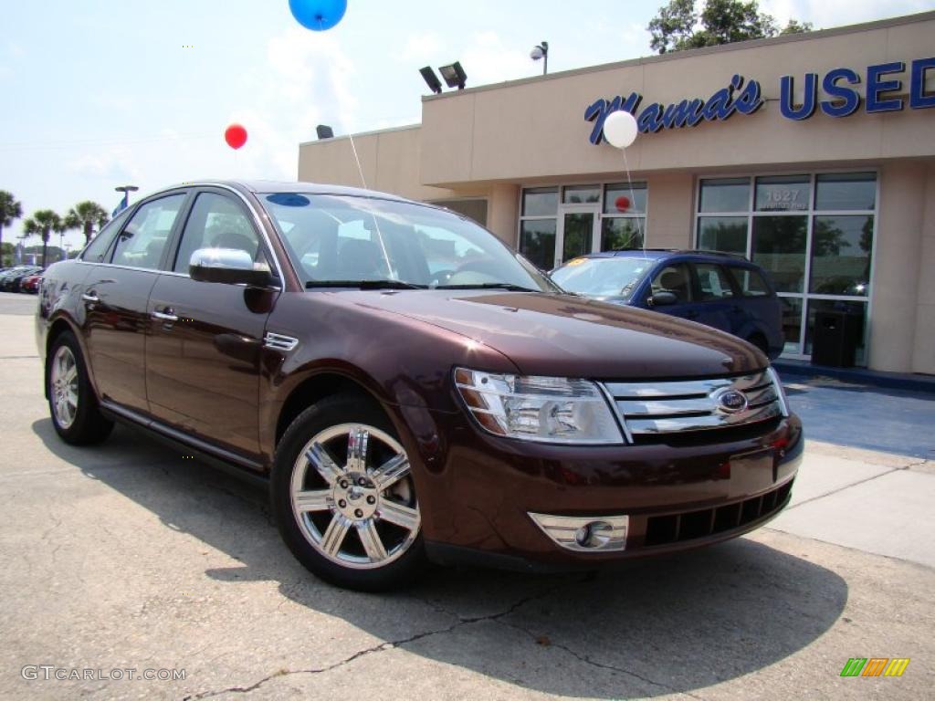 2009 Taurus Limited - Sangria Red Metallic / Camel photo #31