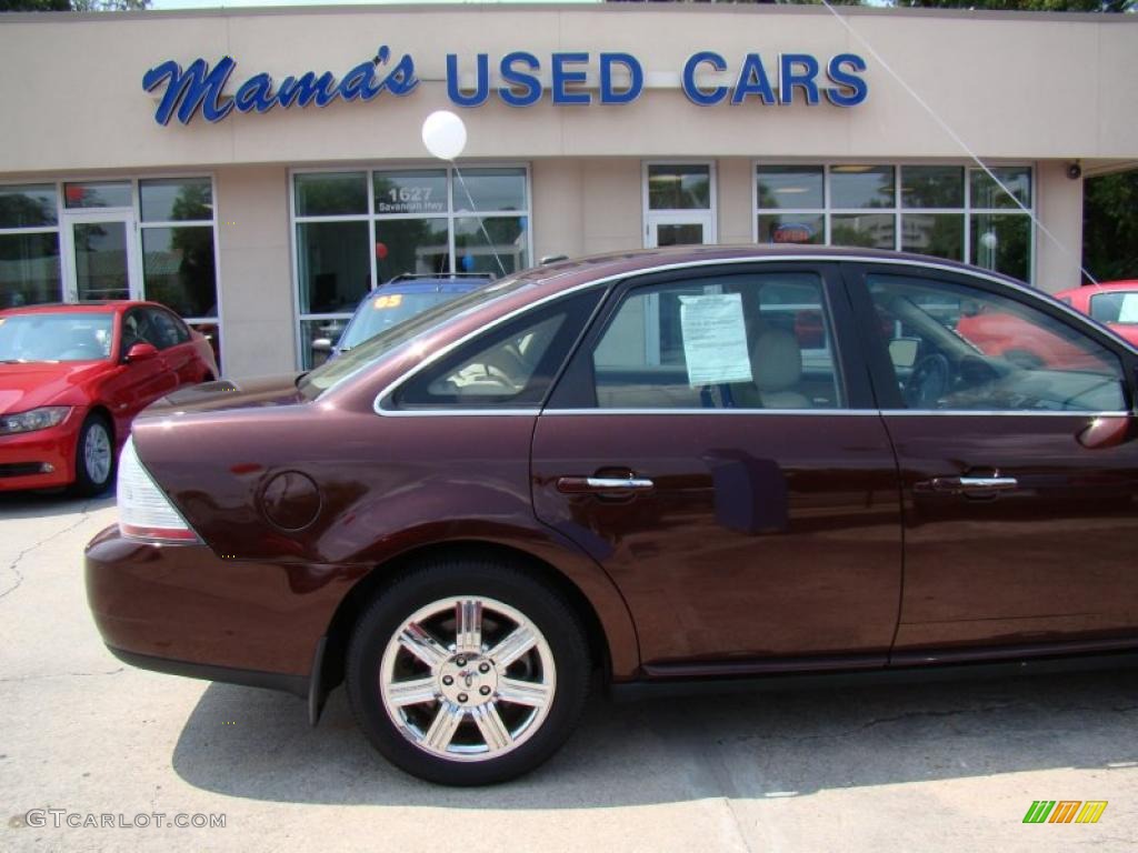2009 Taurus Limited - Sangria Red Metallic / Camel photo #34