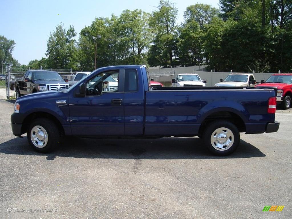 2007 F150 XL Regular Cab - Dark Blue Pearl Metallic / Medium Flint photo #2