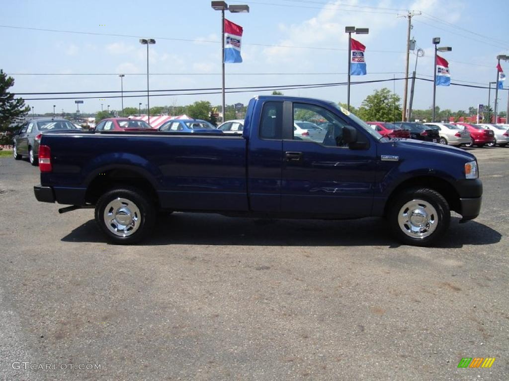 2007 F150 XL Regular Cab - Dark Blue Pearl Metallic / Medium Flint photo #6