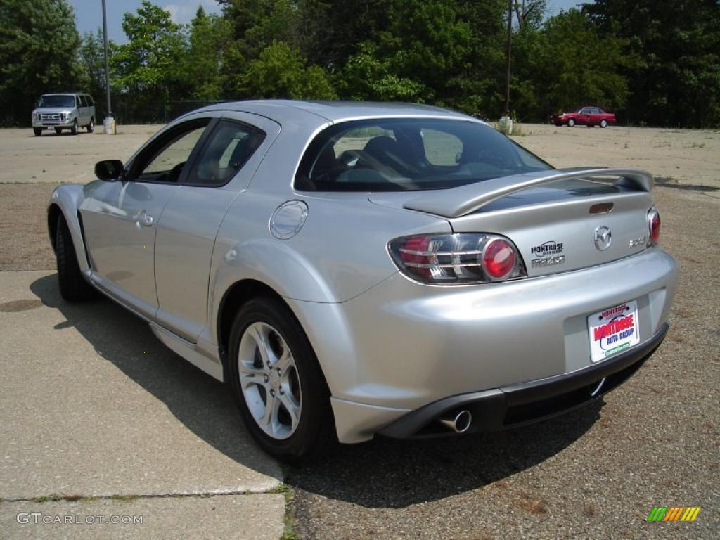 2004 RX-8 Sport - Sunlight Silver Metallic / Black photo #3