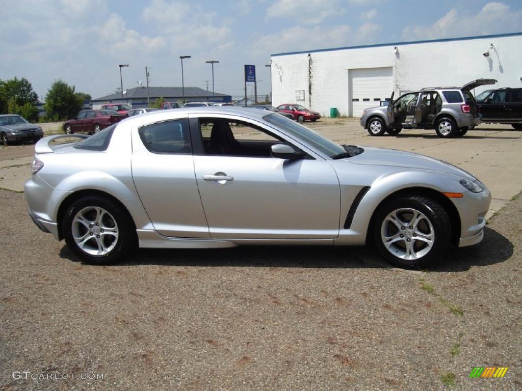 2004 RX-8 Sport - Sunlight Silver Metallic / Black photo #6