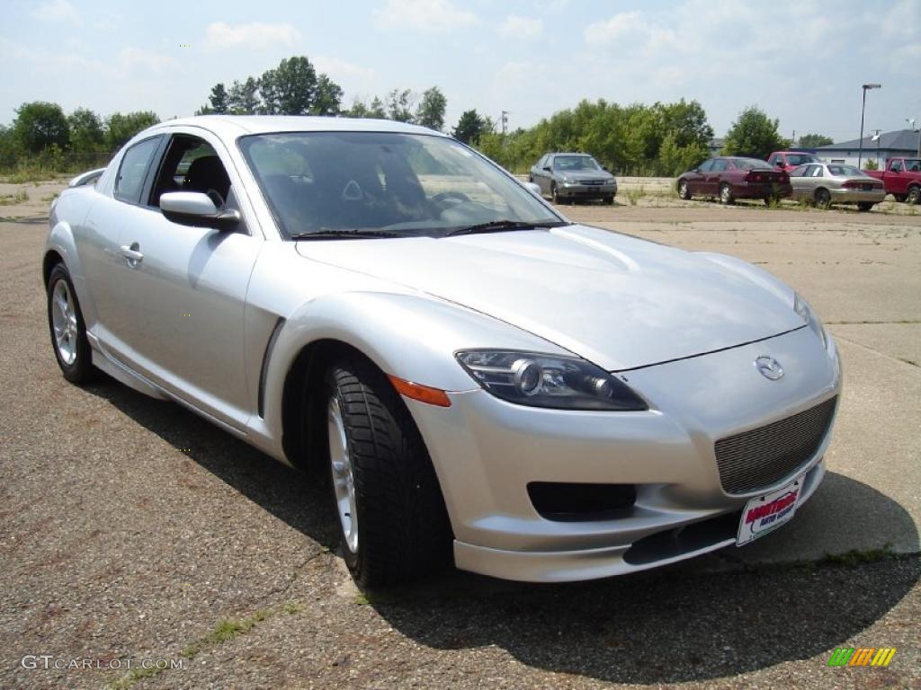 2004 RX-8 Sport - Sunlight Silver Metallic / Black photo #7