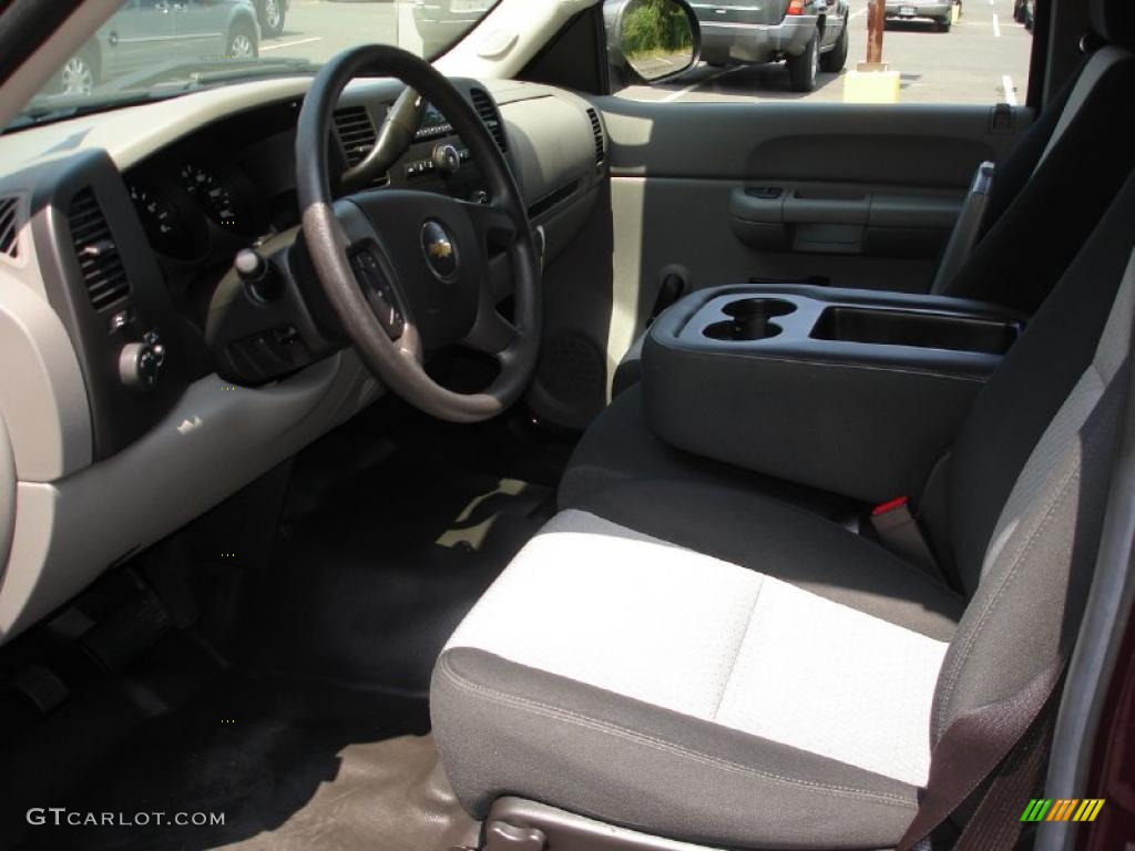 2009 Silverado 1500 LS Extended Cab - Dark Cherry Red Metallic / Dark Titanium photo #10