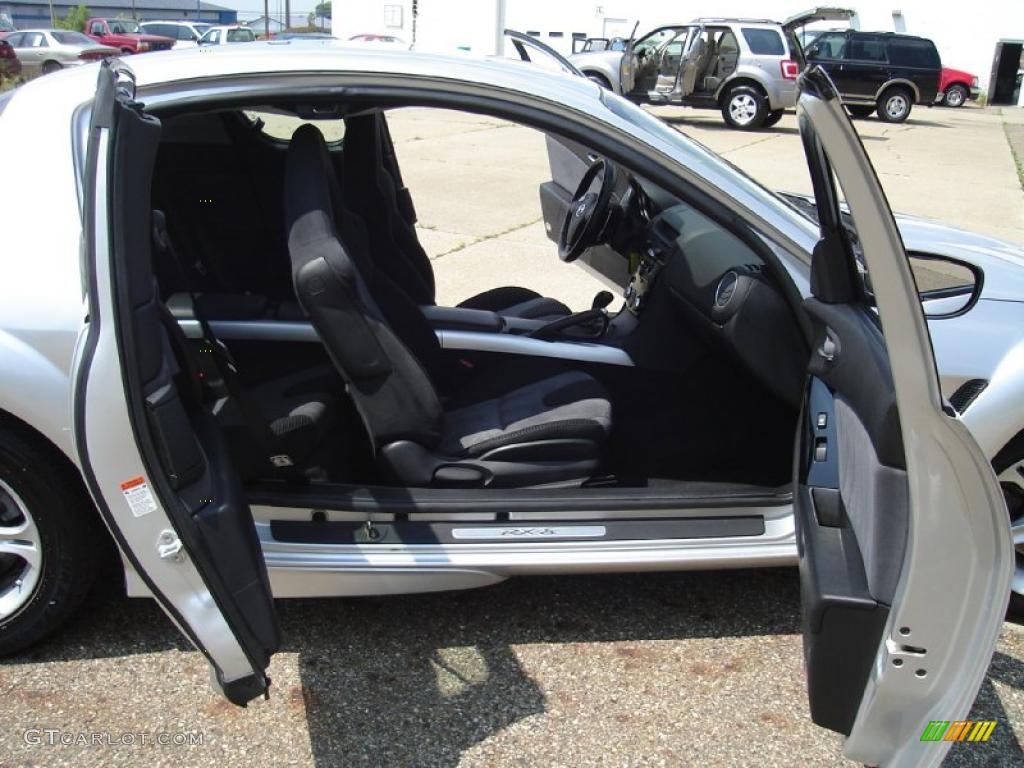 2004 RX-8 Sport - Sunlight Silver Metallic / Black photo #17