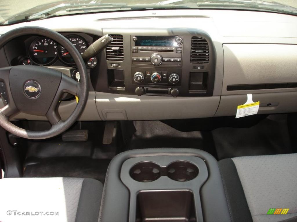 2009 Silverado 1500 LS Extended Cab - Dark Cherry Red Metallic / Dark Titanium photo #12