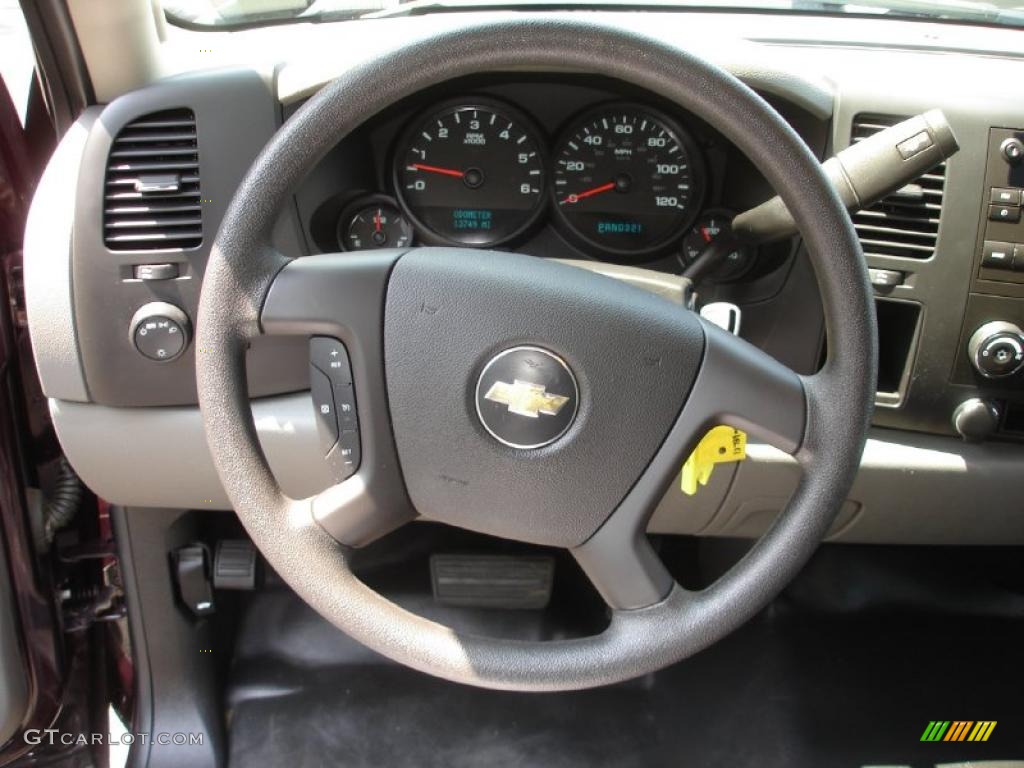 2009 Silverado 1500 LS Extended Cab - Dark Cherry Red Metallic / Dark Titanium photo #13