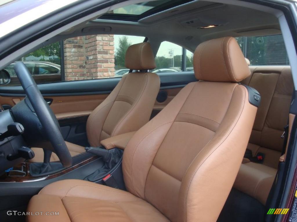 2007 3 Series 335i Coupe - Barbera Red Metallic / Saddle Brown/Black photo #10