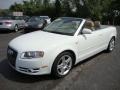 Ibis White - A4 2.0T quattro Cabriolet Photo No. 2