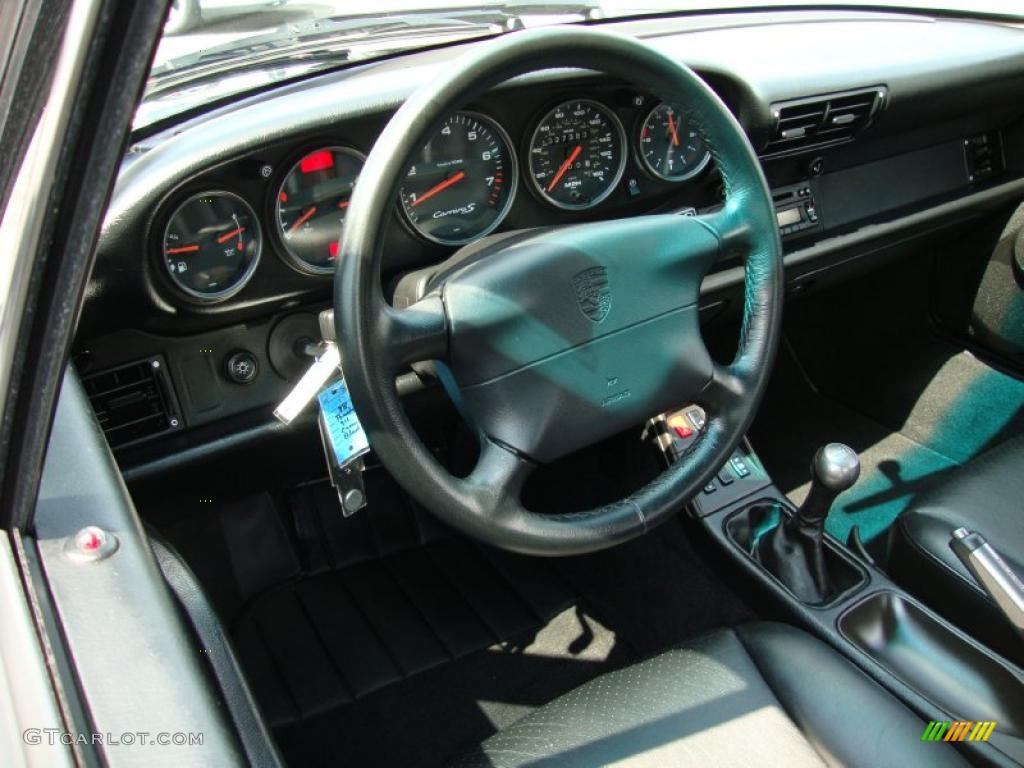 1998 Porsche 911 Carrera S Coupe Black Steering Wheel Photo #34261508